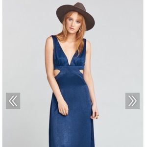 Show Me Your Mumu Irina Dress Navy Dark Blue XS